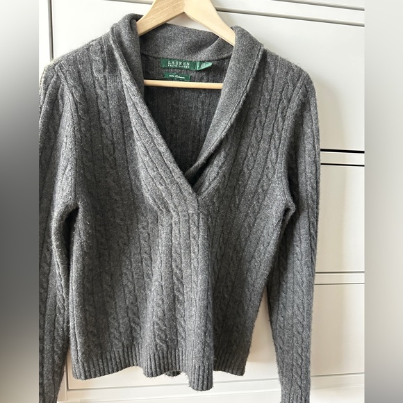 Trendy Ralph lauren cable knit cashmere wool sweater women 100% cashmere - Picture 2 of 6